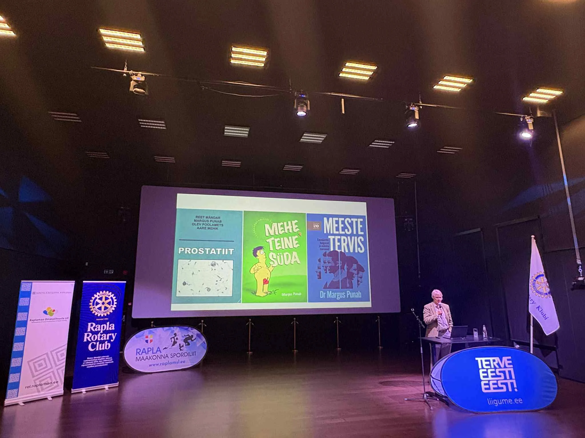 Kolmapäeval, 29. oktoobril toimus Rapla Rotary Klubi veetava Meeste Tervise Projekti järjekordne üritus. Seekord oli meil rõõm võõrustada dr Margus Punabi, kes